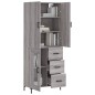 vidaXL Highboard Grau Sonoma 69,5x34x180 cm Holzwerkstoff vidaXL Highboard Grau Sonoma 69,5x34x180 cm Holzwerkstoff