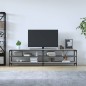 vidaXL TV-Schrank Grau Sonoma 200x30x50 cm Holzwerkstoff und Metall vidaXL TV-Schrank Grau Sonoma 200x30x50 cm Holzwerkstoff und Metall