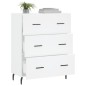 vidaXL Sideboard Weiß 69,5x34x90 cm Holzwerkstoff vidaXL Sideboard Weiß 69,5x34x90 cm Holzwerkstoff