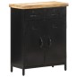 vidaXL Sideboard 60x30x76 cm Raues Mangoholz vidaXL Sideboard 60x30x76 cm Raues Mangoholz