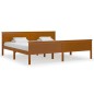 vidaXL Massivholzbett Honigbraun Kiefernholz 200x200 cm vidaXL Massivholzbett Honigbraun Kiefernholz 200x200 cm