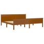 vidaXL Massivholzbett Honigbraun Kiefernholz 200x200 cm vidaXL Massivholzbett Honigbraun Kiefernholz 200x200 cm