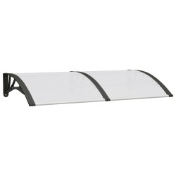 vidaXL Türvordach Schwarz und Transparent 150x80 cm Polycarbonat