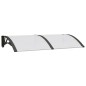 vidaXL Türvordach Schwarz und Transparent 150x80 cm Polycarbonat vidaXL Türvordach Schwarz und Transparent 150x80 cm Polycarbonat