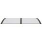 vidaXL Türvordach Schwarz und Transparent 150x80 cm Polycarbonat vidaXL Türvordach Schwarz und Transparent 150x80 cm Polycarbonat