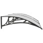 vidaXL Türvordach Schwarz und Transparent 150x80 cm Polycarbonat vidaXL Türvordach Schwarz und Transparent 150x80 cm Polycarbonat