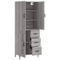 vidaXL Highboard Grau Sonoma 69,5x34x180 cm Holzwerkstoff vidaXL Highboard Grau Sonoma 69,5x34x180 cm Holzwerkstoff