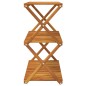 vidaXL Klappregal 3 Böden Braun 70x31x63 cm Massivholz Akazie vidaXL Klappregal 3 Böden Braun 70x31x63 cm Massivholz Akazie