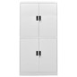 vidaXL Büroschrank Hellgrau 90x40x180 cm Stahl vidaXL Büroschrank Hellgrau 90x40x180 cm Stahl