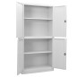 vidaXL Büroschrank Hellgrau 90x40x180 cm Stahl vidaXL Büroschrank Hellgrau 90x40x180 cm Stahl