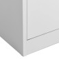vidaXL Büroschrank Hellgrau 90x40x180 cm Stahl vidaXL Büroschrank Hellgrau 90x40x180 cm Stahl