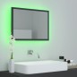 vidaXL LED-Badspiegel Grau 60x8,5x37 cm Acryl vidaXL LED-Badspiegel Grau 60x8,5x37 cm Acryl
