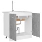 vidaXL Spülenunterschrank Betongrau 80x46x81,5 cm Holzwerkstoff vidaXL Spülenunterschrank Betongrau 80x46x81,5 cm Holzwerkstoff