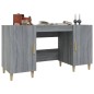 vidaXL Schreibtisch Grau Sonoma 140x50x75 cm Holzwerkstoff vidaXL Schreibtisch Grau Sonoma 140x50x75 cm Holzwerkstoff