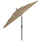 vidaXL Sonnenschirm mit Aluminium-Mast 3-lagig Taupe 3,5 m vidaXL Sonnenschirm mit Aluminium-Mast 3-lagig Taupe 3,5 m
