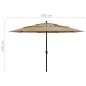 vidaXL Sonnenschirm mit Aluminium-Mast 3-lagig Taupe 3,5 m vidaXL Sonnenschirm mit Aluminium-Mast 3-lagig Taupe 3,5 m
