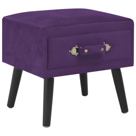 vidaXL Nachttisch Dunkelviolett 40 x 35 x 40 Samt