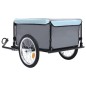 vidaXL Fahrrad-Lastenanhänger Schwarz und Blau 65 kg vidaXL Fahrrad-Lastenanhänger Schwarz und Blau 65 kg