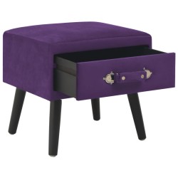 vidaXL Nachttisch Dunkelviolett 40 x 35 x 40 Samt