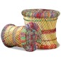 vidaXL Hocker mit Chindi-Details 2 Stk. Mehrfarbig Bambus vidaXL Hocker mit Chindi-Details 2 Stk. Mehrfarbig Bambus