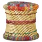 vidaXL Hocker mit Chindi-Details 2 Stk. Mehrfarbig Bambus vidaXL Hocker mit Chindi-Details 2 Stk. Mehrfarbig Bambus