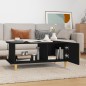 vidaXL Couchtisch Schwarz 90x50x40 cm Holzwerkstoff vidaXL Couchtisch Schwarz 90x50x40 cm Holzwerkstoff