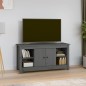 vidaXL TV-Schrank Grau 103x36,5x52 cm Massivholz Kiefer vidaXL TV-Schrank Grau 103x36,5x52 cm Massivholz Kiefer