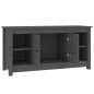 vidaXL TV-Schrank Grau 103x36,5x52 cm Massivholz Kiefer vidaXL TV-Schrank Grau 103x36,5x52 cm Massivholz Kiefer