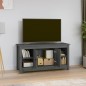 vidaXL TV-Schrank Grau 103x36,5x52 cm Massivholz Kiefer vidaXL TV-Schrank Grau 103x36,5x52 cm Massivholz Kiefer