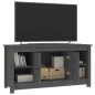 vidaXL TV-Schrank Grau 103x36,5x52 cm Massivholz Kiefer vidaXL TV-Schrank Grau 103x36,5x52 cm Massivholz Kiefer
