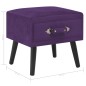 vidaXL Nachttisch Dunkelviolett 40 x 35 x 40 Samt
