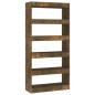 vidaXL Bücherregal/Raumteiler Räuchereiche 80x30x166 cm Holzwerkstoff vidaXL Bücherregal/Raumteiler Räuchereiche 80x30x166 cm Holzwerkstoff