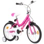 vidaXL Kinderfahrrad 16 Zoll Schwarz und Rosa vidaXL Kinderfahrrad 16 Zoll Schwarz und Rosa