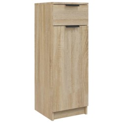 vidaXL Badschrank Sonoma-Eiche 32x34x90 cm Holzwerkstoff