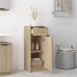vidaXL Badschrank Sonoma-Eiche 32x34x90 cm Holzwerkstoff vidaXL Badschrank Sonoma-Eiche 32x34x90 cm Holzwerkstoff