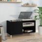 vidaXL Plattenschrank Schwarz 84,5x38x48 cm Holzwerkstoff vidaXL Plattenschrank Schwarz 84,5x38x48 cm Holzwerkstoff