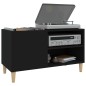 vidaXL Plattenschrank Schwarz 84,5x38x48 cm Holzwerkstoff vidaXL Plattenschrank Schwarz 84,5x38x48 cm Holzwerkstoff