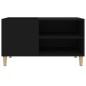 vidaXL Plattenschrank Schwarz 84,5x38x48 cm Holzwerkstoff vidaXL Plattenschrank Schwarz 84,5x38x48 cm Holzwerkstoff