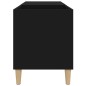 vidaXL Plattenschrank Schwarz 84,5x38x48 cm Holzwerkstoff vidaXL Plattenschrank Schwarz 84,5x38x48 cm Holzwerkstoff