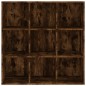 vidaXL Bücherschrank Räuchereiche 98x30x98 cm vidaXL Bücherschrank Räuchereiche 98x30x98 cm