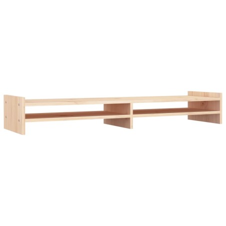 vidaXL Monitorständer 100x27x15 cm Massivholz Kiefer