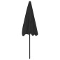 vidaXL Strandschirm Schwarz 200x125 cm vidaXL Strandschirm Schwarz 200x125 cm