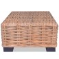 vidaXL Couchtisch Natürliches Rattan 45x45x30 cm vidaXL Couchtisch Natürliches Rattan 45x45x30 cm
