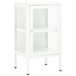 vidaXL Sideboard 38x35x70 cm Metall und Glas