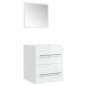 vidaXL Badschrank mit Spiegel Hochglanz-Weiß 41x38,5x48 cm vidaXL Badschrank mit Spiegel Hochglanz-Weiß 41x38,5x48 cm