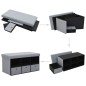 Faltbare Sitzbank Leinenoptik 76×38×38 cm Hellgrau Faltbare Sitzbank Leinenoptik 76×38×38 cm Hellgrau