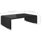 vidaXL TV-Tisch/Bildschirmerhöhung Glas Schwarz 40x25x11 cm vidaXL TV-Tisch/Bildschirmerhöhung Glas Schwarz 40x25x11 cm