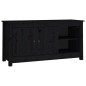 vidaXL TV-Schrank Schwarz 103x36,5x52 cm Massivholz Kiefer vidaXL TV-Schrank Schwarz 103x36,5x52 cm Massivholz Kiefer