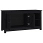 vidaXL TV-Schrank Schwarz 103x36,5x52 cm Massivholz Kiefer vidaXL TV-Schrank Schwarz 103x36,5x52 cm Massivholz Kiefer