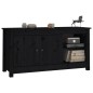 vidaXL TV-Schrank Schwarz 103x36,5x52 cm Massivholz Kiefer vidaXL TV-Schrank Schwarz 103x36,5x52 cm Massivholz Kiefer